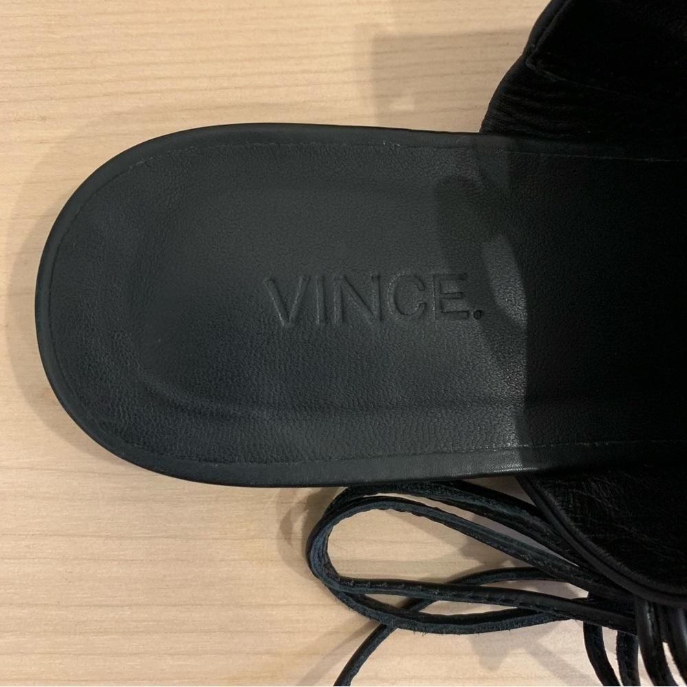Vince Damon Leather Lace Up Sandals - Picture 6 of 11